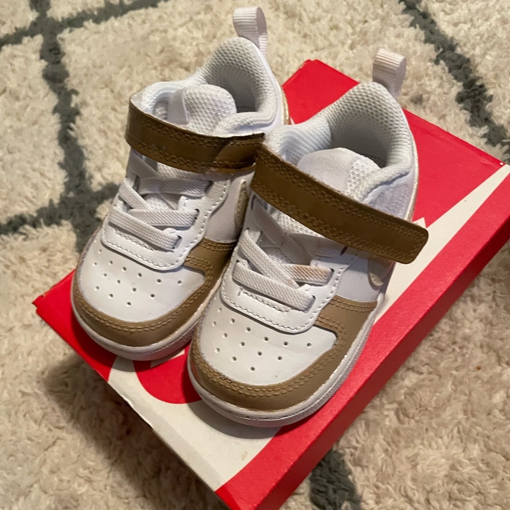 Customized Neutral Colored Nikes - Picture 1 of 5